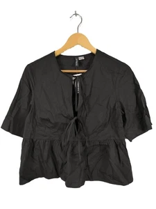 H&M DIVIDED Camicetta da notte Donna Camicetta a blusa Taglia IT 40 nero - Foto 1 di 5