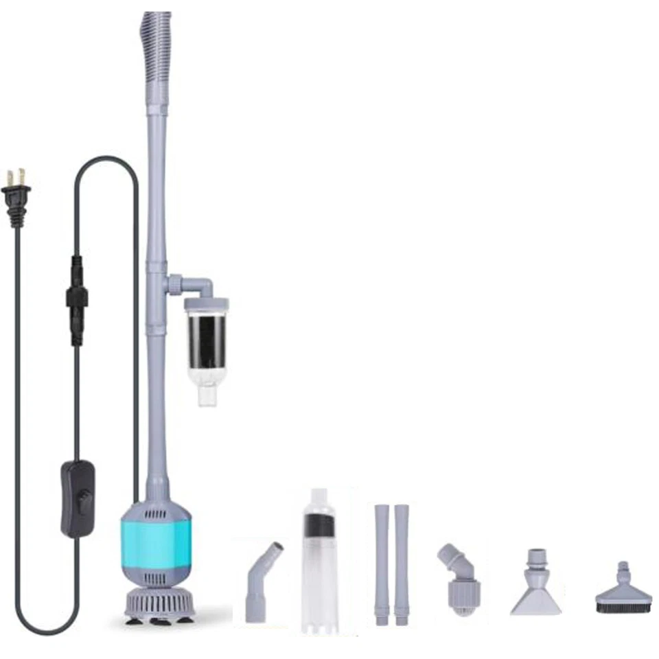 hygger Aquarium Gravel Cleaner Kit 5in1 Electric Fish Tank Vacuum Cleaning Tool