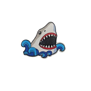 Parche tiburon Shark Animal Termoadhesivo Calor Plancha Ropa Oceano patch iron - Picture 1 of 2