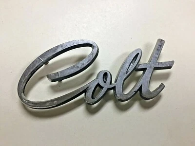 1974 - 1979 Dodge Colt Script Front Fender Emblem MB028718 - Image 1 of 4