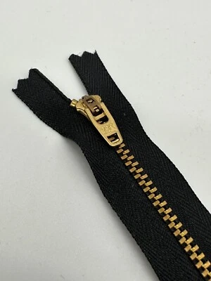 YKK 45u Brass Closed-End Zipper 10 Inch - Image 1 of 4