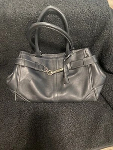 Black Soft Leather Coach Handbag - Picture 1 of 3