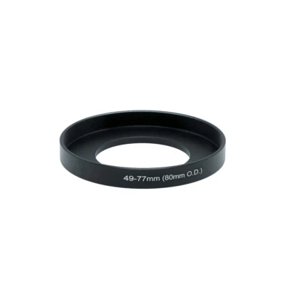 Cinema Step Up Ring 44/48/49/52/55/58/62/67/72/77/82mm To 80mmOD For 77mm Filter - Image 1 of 4