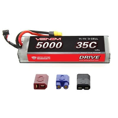 Venom 35C 3S 11.1V 5000mAh LiPo Hardcase Flat Pack Battery with UNI Plug - Image 1 of 3