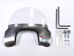 Royal Alloy Flyscreen Silver Mod GP GT Scomadi TL 125 200 300 Rectangular Light - Picture 1 of 1