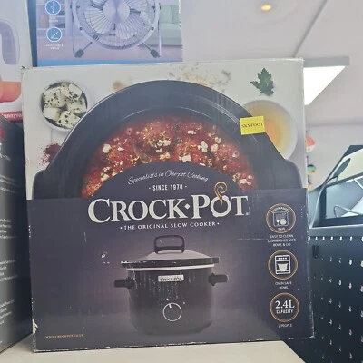 Crockpot Slow Cooker Removable Easy-Clean Ceramic Bowl 2.4 1-2 People CSC046 - Image 1 of 3