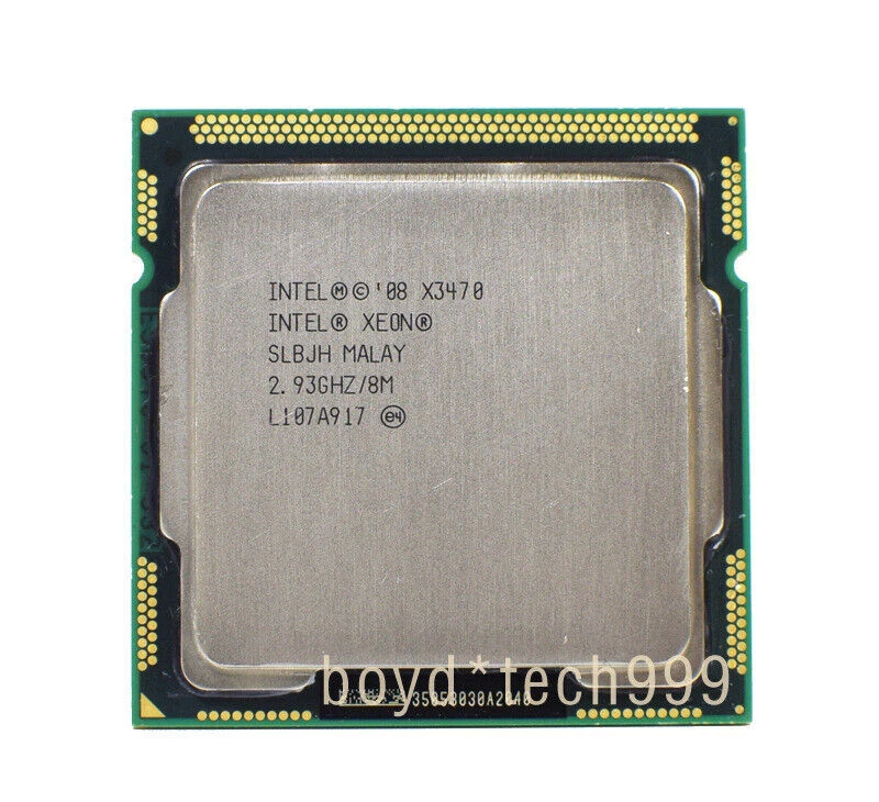 Intel Xeon X3470 2.93GHz/8M 4 Core 8 Threads LGA 1156 CPU Processor - Image 1 of 1