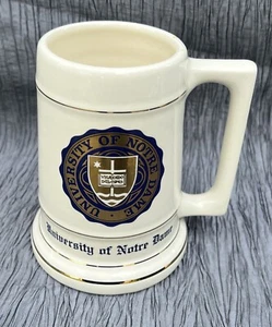 Vintage University of Notre Dame Fighting Irish ceramic stein mug - Picture 1 of 4