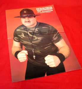Pro Wrestling Illustrated Pin Up Poster Sgt. Slaughter Poster - Imagen 1 de 1