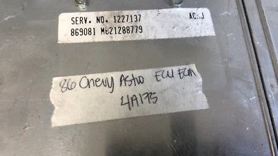 Computadora ecu 1227137 Chevy Astro, GMC Safari o Bonneville 1986 ecm Foto 1 de 4