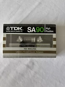 Cinta de casete de alta resolución TDK SA90 Super Avilyn Cassette nueva - Imagen 1 de 4