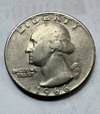 1966 Washington Quarter /DDO/DDR/No Mint EXTREMELY RARE  - Image 1 of 4