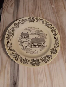 Vintage Mid Century  Bucks County Dinner Plates 10" Royal Sebring Ohio  - Picture 1 of 7