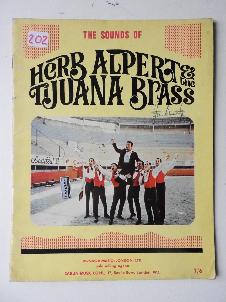 Sounds of Herb Alpert & the Tijuana Brass piano organ guitar standard notation - Image 1 of 4