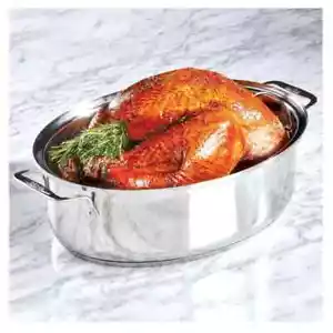 All-Clad SS Oval Roaster with Rack - NO LID DEMO - Picture 1 of 5