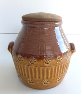 Vintage John Kemety  Australian Pottery Jar Canister Large Signed