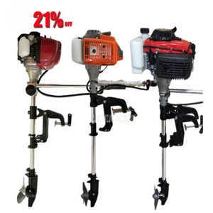Boat Gasoline Oil Engine 4 Stroke 2HP 4HP Outboard Motor for Boat 2 Stroke - Picture 1 of 26