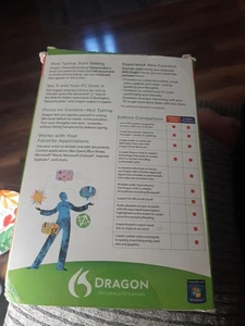 OPEN BOX NEW Dragon Nuance Naturally Speaking Home Version 11 Complete Headset 2 - Picture 1 of 3
