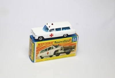 Matchbox Superfast No 54 Cadillac Ambulance In Original Box - Excellent Vintage - Image 1 of 4