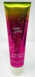 Bath and Body Works Sweet Pea Shimmer Body Cream 5oz - Picture 1 of 5