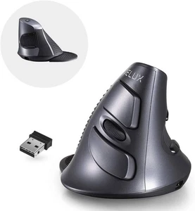 DELUX Wireless Ergonomic Mouse, 2.4G Rechargeable Vertical Mouse M618G GX - Picture 1 of 10