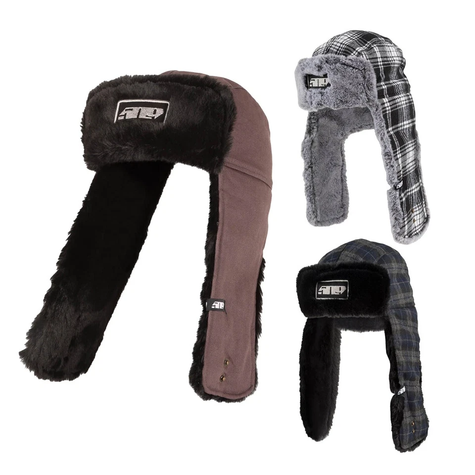 509 US 509 Classic Trapper Fur Hat w/ Faux Fur Earflaps