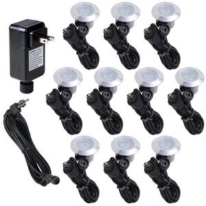 LED Deck Light Garden Stair Yard Landscape Lamp 5PCS 10PCS 15PCS Transformer Opt - Picture 1 of 45