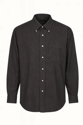 Brooks Brothers Woven in Italy Men’s Shirt XL Black Micro Check 100% Cotton Hong - Image 1 of 4