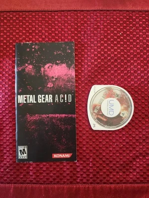 Metal Gear Acid PSP Sony PlayStation Portable Video Game and Manual - Image 1 of 2
