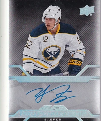 2016-17 UD Black Pro Penmanship #PENHF Hudson Fasching  AUTO RC - Image 1 of 2