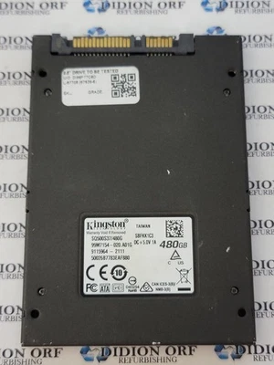 KINGSTON 480GB 2.5" SATA SSD SQ500S37480G, Grade A, SKU 20788 - Image 1 of 2