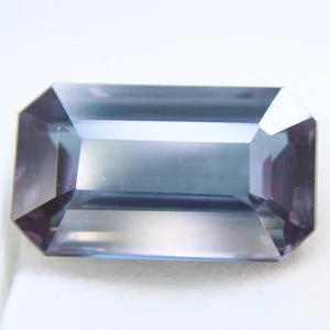 Piedras preciosas sueltas cambio de color alejandrita natural corte esmeralda certificado 19,45 quilates - Imagen 1 de 3