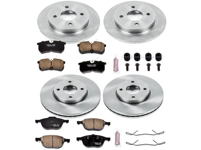 Front and Rear Brake Pad and Rotor Kit 95KHJZ59 for Ford Focus 2007 2005 2006 - Изображение 1 из 1