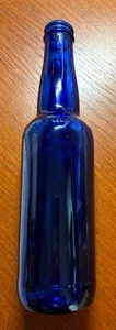 Tuborg Blue Bierflasche - 330 ml - 9" hoch - Bild 1 von 2
