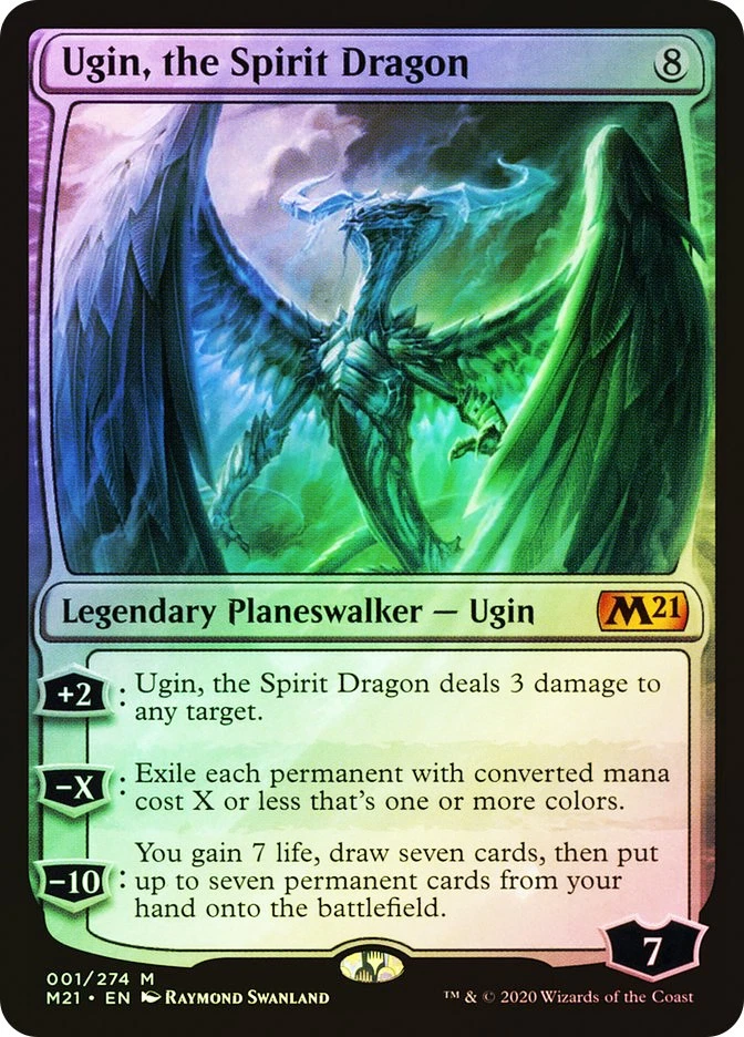 MTG FOIL Ugin, the Spirit Dragon  - Core Set 2021 #001 - Image 1 of 1