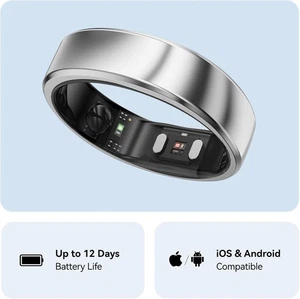 RingConn Gen 2, première bague intelligente au monde avec surveillance de l’apnée du sommeil argent taille 10 - Photo 1 sur 7
