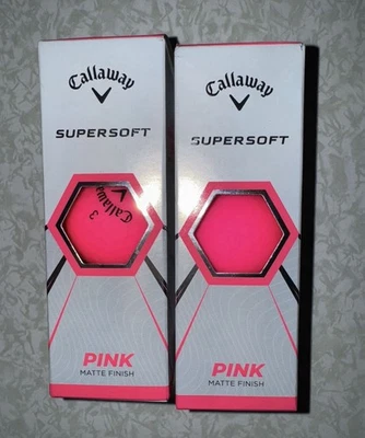 Pelotas de golf Callaway Supersoft rosa mate 1 manga (3 pelotas) - nuevas Foto 1 de 3