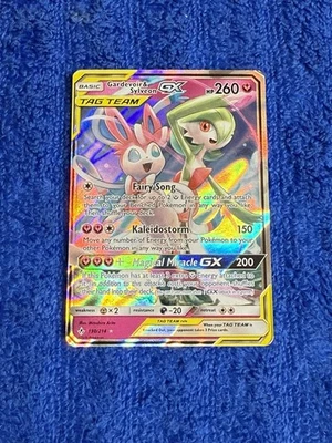 Gardevoir and Sylveon GX Tag Team LP 130/214 Unbroken Bonds Pokemon TCG Card - Image 1 of 2