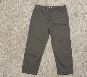 Grey cotton straight leg pants (267) - Picture 1 of 5