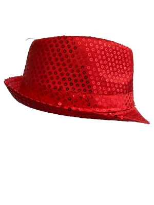 cappello da donna paillettes rosso - Immagine 1 di 3