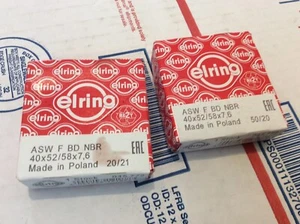 Lot of 2 New Elring Klinger Wheel Seal 045.772 Audi Porsche Volkswagen VW  - Picture 1 of 4