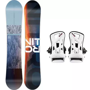 Board Allmountain Snowboard Nitro Prime View 155+ Nitro Staxx White M - Imagen 1 de 1