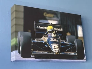 Ayrton Senna Canvas Print – 1985 Monaco GP, Lotus 97T - F1 Art - Picture 1 of 7