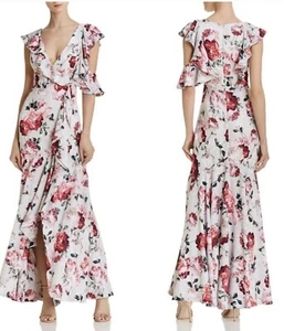 Maxi Vestido Beckham Floral Georgette Fame And Partners Talla 10 - Imagen 1 de 6