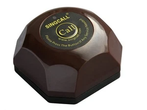 Campana de botón de llamada inalámbrica SINGCALL para cafetería restaurante hotel - Imagen 1 de 7