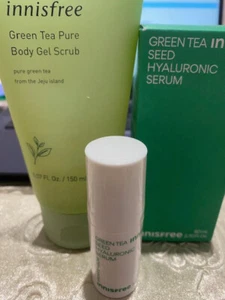 Innisfree Green tea seed hyaluronic serum and green tea body scrub bundle - Picture 1 of 1