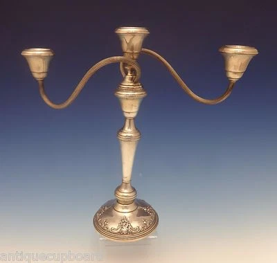 Grande Baroque by Wallace Sterling Silver Candelabra 3-Light 13" #4101 (#0429) - Image 1 of 4
