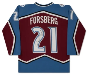 Maglietta M&N autentica M&N Peter Forsberg autografata Colorado valanga ADU - Foto 1 di 4