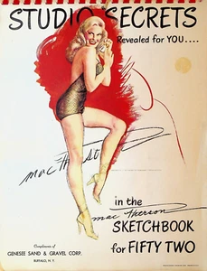 Studio Secrets Revealed for You 1952 Pinup Calendar Earl MacPherson - Picture 1 of 3