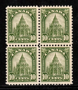 CANADÁ — SCOTT 173 — 1930 10c BIBLIOTECA DEL PARLAMENTO BLOQUE DE 4 — MNH — SCV $88 - Imagen 1 de 2